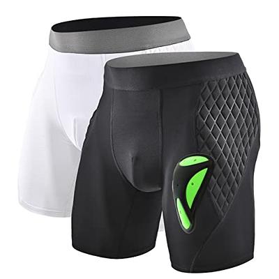 Exxact Sports Youth Sliding Shorts w/Hard Cup & Foam Padding for