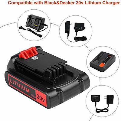 KINGTIANLE 2packs Replace Battery for Black and Decker 20v Max