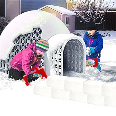 Superio Snow Brick Maker Beach Sand and Snow Toys Igloo Snow Block, Sand  Castle Fort Building Form for Kids, Outdoor Winter Fun, Sandbox Toys, Snow  Shaper- Red 