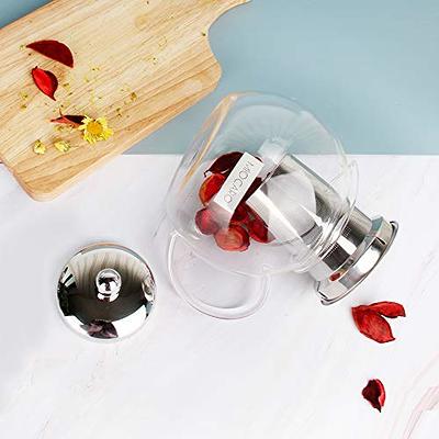 Stainless Steel Teapot Nontoxic Tea Pot Kettle With Filter For Loose Leaves  And Tea Bags