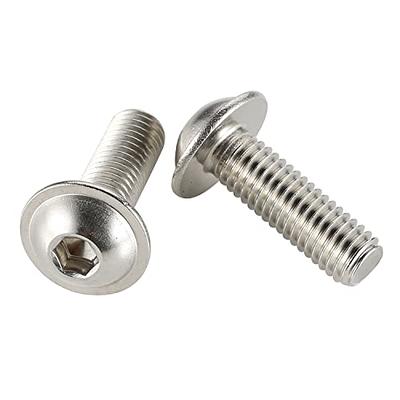 M4-0.7 x 10mm Flanged Button Head Socket Cap Screw Bolts, 304 Stainless  Steel 18-8, Allen Socket Drive, Bright Finish, Fully Machine Threaded, Pack  of 100 - Yahoo Shopping