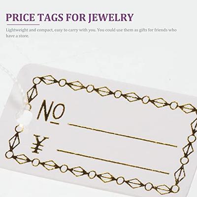  Blank Jewelry Price Tags Stickers White Jewelry Price