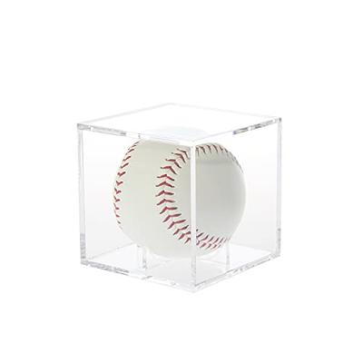 Acrylic Football Cube Presentation Display Case Box & Ball Holder