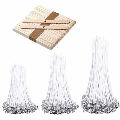 150Pcs Natural Candle Wicks, 50Pcs 8 Inch Candle Wicks, 50Pcs 6