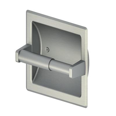 Recessed Mounted Toilet Paper Holder - Brushed Satin Nickel Finish