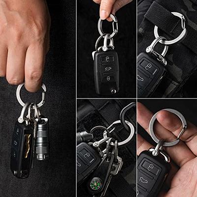 TULOBI Keychain Clip Key Ring Metal Carabiner Clips Keyring