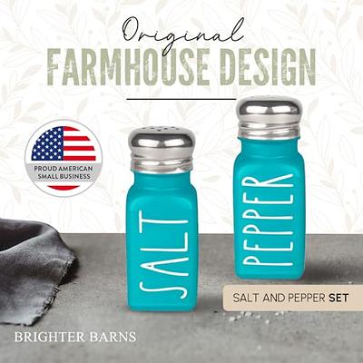 Teal Salt and Pepper Shakers Set by Brighter Barns - Turquoise