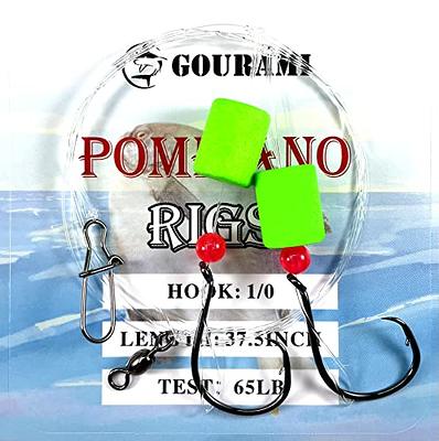 Pompano Rigs Making Kit Surf Fishing Rig Saltwater Fishing Accessories  Bottom Rig Parts Pompano Snell Floats Fishing Beads Circle Hooks Fishing  Swivels Duo Lock Snaps Pompano Rigs for Surf Fishing - Yahoo
