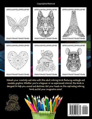 Animals Adult Coloring Book: Animals Adult Coloring Book: Inspired