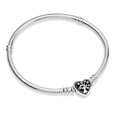 Drop Shipping Silver Plated Bracelets Women Snake Chain Charm Beads For  Pandora Beads Bangle Bracelet Children Gift B001 From Evil1992, $2.05