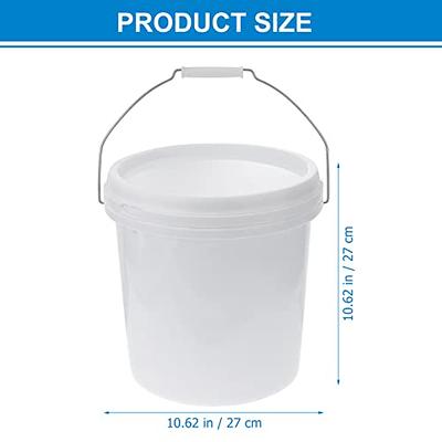 Mifoci Plastic Bucket Cleaning 5 Quart Square Bucket Red Green