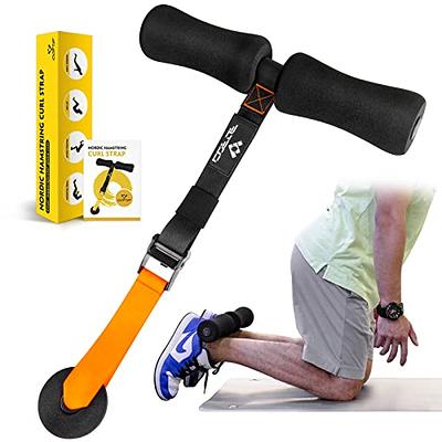  NordStick Nordic Hamstring Curl Strap The Original Hamstring  Curl Exercise for Home and Travel - 5 Second Set Up for Nordic Curl, Sit  Ups, Abs, Core Strength Training - 350