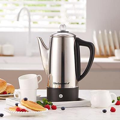 Elite Gourmet 5-Cup Drip Coffee Maker Stainless