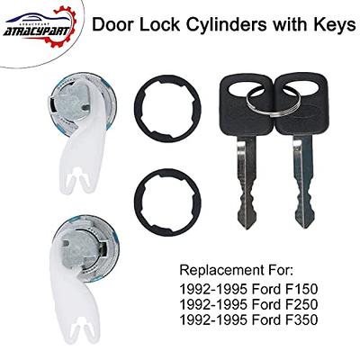 Door Lock Cylinders Pair Set with 2 Keys | Replacement for 1992