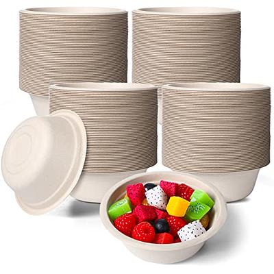 50PCS Disposable Bowl Biodegradable Lunch Bowl For Ice Cream Chili