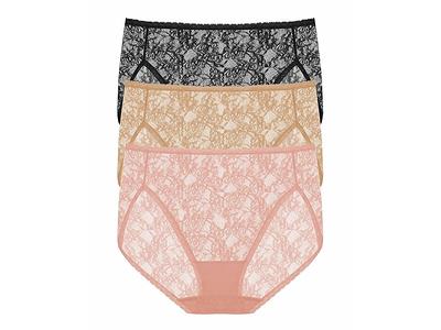 Natori Blisss Allure French Cut 3-Pack (Black/Cafe/Rose Beige