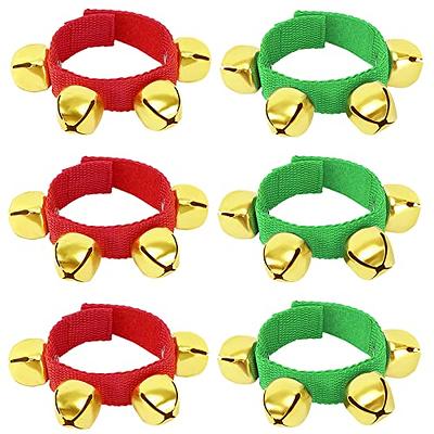 Light-Up Christmas Jingle Bell Bracelets, Jewelry, Christmas, 6 Pieces