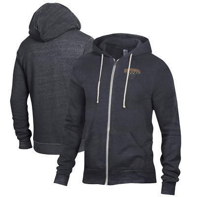 Men's Antigua Heather Gray Chicago Bears Victory Full-Zip Hoodie