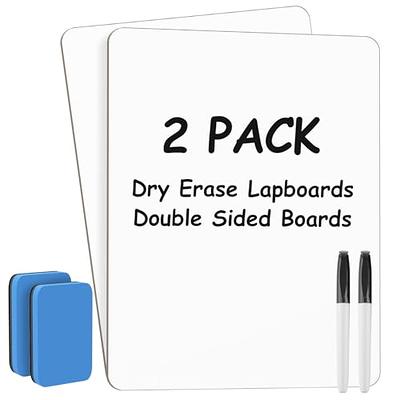 Double-Sided Dry Erase Lap Board, 12 x 9, White Surface, 24/Pack