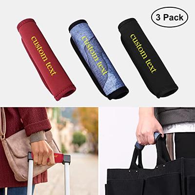NGTSFLY Luggage Handle Wraps Personalized Custom Embroidered Name for  Suitcase Travel Luggage Identifiers/Tags/Marker/Grips (Red) - Yahoo Shopping