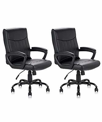 CLATINA Mid Back Executive Office Chair with Soft Padded Armrest