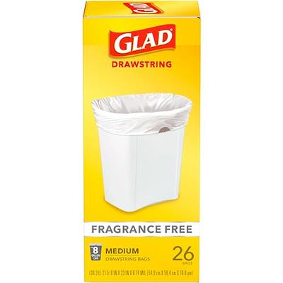 Plasticplace 24 in. x 31 in. 13 Gal. White Drawstring Trash Bags, Lavender  and Soft Vanilla Scented Garbage Can Liners (50-Count) - Yahoo Shopping