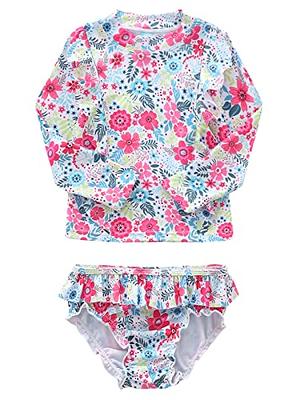  Long Sleeve Swimsuits For Kids 2 Pieces Bathing