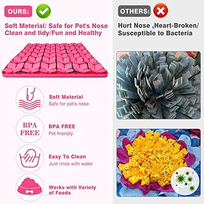 Femont Snuffle Mat for Large Dogs,Silicone Slow Feeder Lick Mat for Slow  Down Eating,Encourages Natural Foraging Skill,Relieving Stress,Interactive