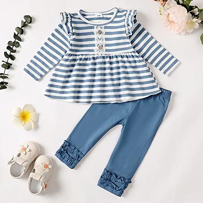 Baby Girl Outfit 9-12 Month Girl Clothes Baby Ruffle Shirt Pants Set Cute  Long Sleeve Fall Outfits Infant Baby Girl Winter Clothes 1 Year Old - Yahoo  Shopping
