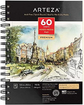 Arteza Sketchbook, 9x12, 100 Sheets of Drawing Paper