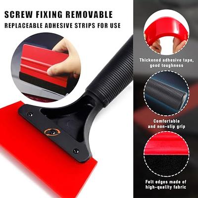 Augeny Car Window Tint Kit, Professional Vinyl Wrap Kit with Felt Squeegee,  Universal Auto Window Film Installation Application Wallpaper Smoothing  Tool for Car Glass, Home (Red) - Yahoo Shopping