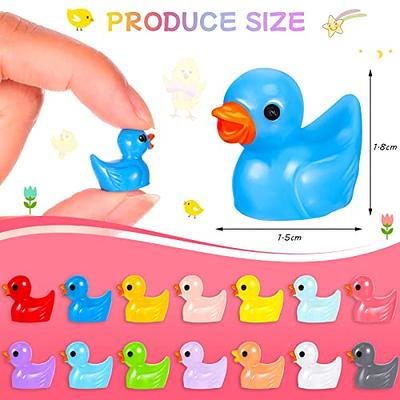 100Pcs Mini Resin Ducks Tiny Ducks Miniature Animal Figures for DIY Craft  Micro Landscape Garden Aquarium Dollhouse Decoration