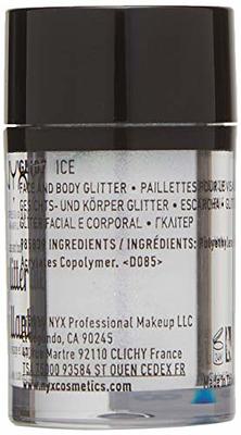 NYX Professional Makeup Red Face & Body Glitter Brillants, 2.5g