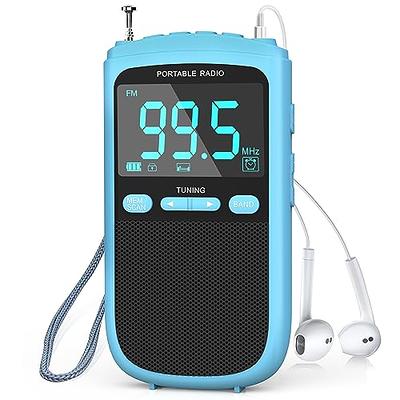 DE333 Small Radio Portable, Pocket Radio Transistor with FM AM, Signal  Indicator, AAA Battery Operated, Battery