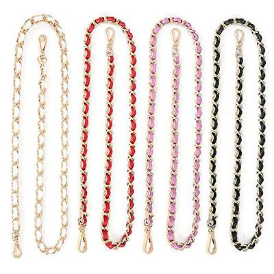 Uenhoy 4 Pcs Purse Chain Strap Handbag Chains Replacement with Metal  Buckle, Gold Purse Strap Extender Handbag Clutch for Shoulder Bags Purse,  7.9 Inch - Yahoo Shopping