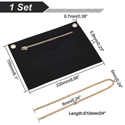 from Her Purse Organizer Insert Conversion Kit with Gold Chains Felt Handbag LV Kirigami Set of 3