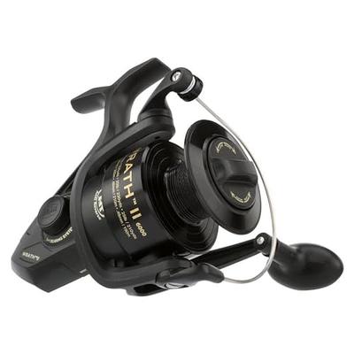 PENN Battle II Spinning Inshore Fishing Reel, Size 6000 (PURIV2500), HT-100  Front Drag, Max of 25lb, 6 Sealed Stainless Steel Ball Bearing System, Built  with Carbon Fiber Drag Washers, Black Silver - Yahoo Shopping