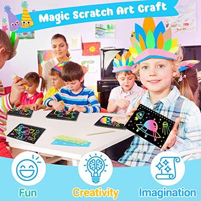 ZMLM Scratch Paper Art Set for Kids: Rainbow Magic Scratch Art