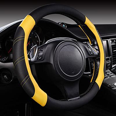  Rueesh Microfiber Leather Steering Wheel Cover Anti