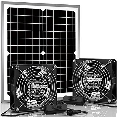 Solar Panel Fan Kit, 100W 12V Waterproof Solar Exhaust Fan