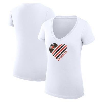 Detroit Lions G-III 4Her by Carl Banks Women's Heart Graphic V-Neck Fitted  T-Shirt - Heather Gray