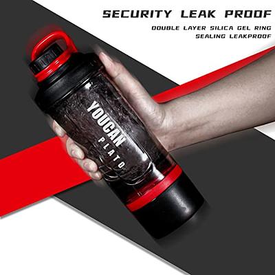 Leak Proof BPA Free Protein Shaker with Storage Compartment and