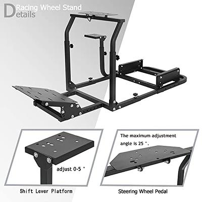 Marada Racing Wheel Stand Steering Wheel Stand Ultra-stable 4 Support Arms  fit for Logitech/Thrustmaster, G25 G27 G29 G920 T300RS, Sim Racing Stand