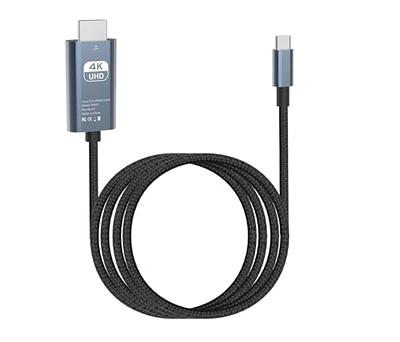 Cable Matters Long USB C to HDMI Cable (USB-C to HDMI Cable) Supporting 4K  60Hz in Black 10 ft - Thunderbolt 3 Port Compatible with MacBook Pro, Dell