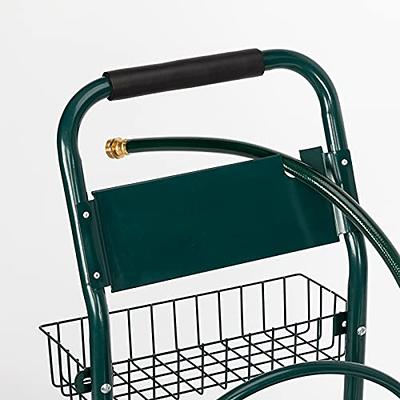 Outvita Garden Hose Reel Cart, Lawn Water Planting Cart with