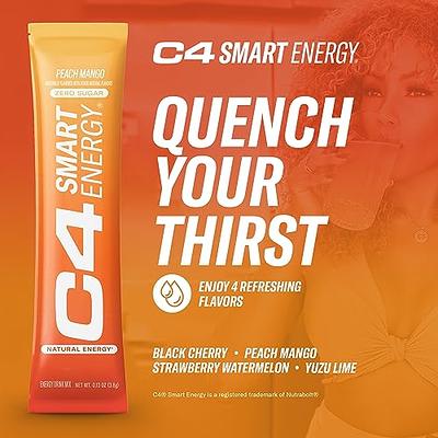 C4 Smart Energy Powder Stick Packs - Sugar Free Performance Fuel & Nootropic  Brain Booster, Coffee Substitute or Alternative