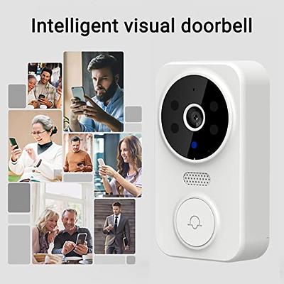 Smart Video Ring Doorbell Home Intercom, Smart Wireless Remote Video  Doorbell, High-definition Night Vision Wifi Charging Anti-theft Doorbell,  Two-way