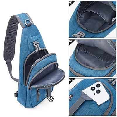 SKYSPER Sling Bag Crossbody Backpack - Chest Shoulder Cross Body Bag Travel  Hiking Casual Daypack for Women Men