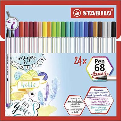 Staedtler Double Ended Fiber Tip Pen, Assorted Ink, 36/Pack (3200TB36)