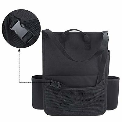 Luxja Car Seat Organiser, Car Storage Bag for Passenger Seat, Car Seat  Protector with Large Capacity for Water Bottle, Books, Mobile Phone,  Laptop